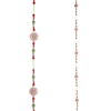 Raz 6' Bead and Peppermint Glass Christmas Tree Garland G4623075