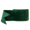 Raz 2.5" or 4" Emerald Velvet Wired Christmas Ribbon -3