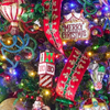 Raz 2.5" X 10 Yds Red and Green Ornamental Wired Christmas Ribbon R4671783