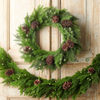 Raz 5.5' Real Touch Real Feel Berry, Pine and Pinecone Christmas Garland G4617790