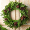 Raz 28" Real Touch Real Feel Berry, Pine and Pinecone Christmas Wreath W4617788