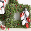 Raz 16" Iced Square Cedar Christmas Wreath W4641771