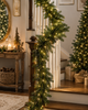 Raz 9' Pre-Lit Connectable Balsam Fir Christmas Garland G4804824C-2