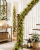 Raz 9' Pre-Lit Connectable Real Feel Douglas Fir Pinecone Christmas Garland G4652013T-2