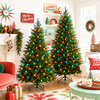 Raz 7.5' or 9' Pre-Lit Fraser Fir with C7 Bulbs Christmas Tree-9