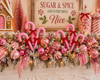 Raz 29" Set of 2 Pink Peppermint Candy Cane Christmas Tree Spray F4606756-2