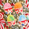 Kurt Adler  3.27" Set of 4 Shaved Ice With Straw Christmas Ornaments D4925-3