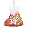 Kurt Adler Noble Gems™ 4.25" Santa Cookies Glass Christmas Ornament NBX0226