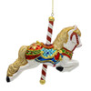 Kurt Adler 6" Bellissimo Carousel Horse Glass Christmas Ornament BELL0046 -4