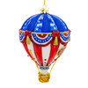 Kurt Adler Bellissimo Red, White & Blue Hot Air Balloon Glass Christmas Ornament BELL0063 -3