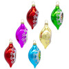 Kurt Adler 88MM Multicolor Reflector Glass Christmas Ornament Set GG1125 -2