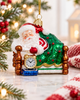 Kurt Adler Noble Gems™ 4" Sleeping Santa Glass Christmas Ornament NBX0201-6