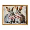 Raz 14" Easter Bunnies Framed Wall Art Decoration 4644545 -2