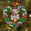 Puppy's First Christmas Wreath Personalized Christmas Ornament OR1612 -2