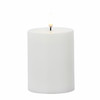 Uyuni 3" x 5" or 7" or 9" Flat Top Moving Flame White Unscented Pillar Battery Candle -2