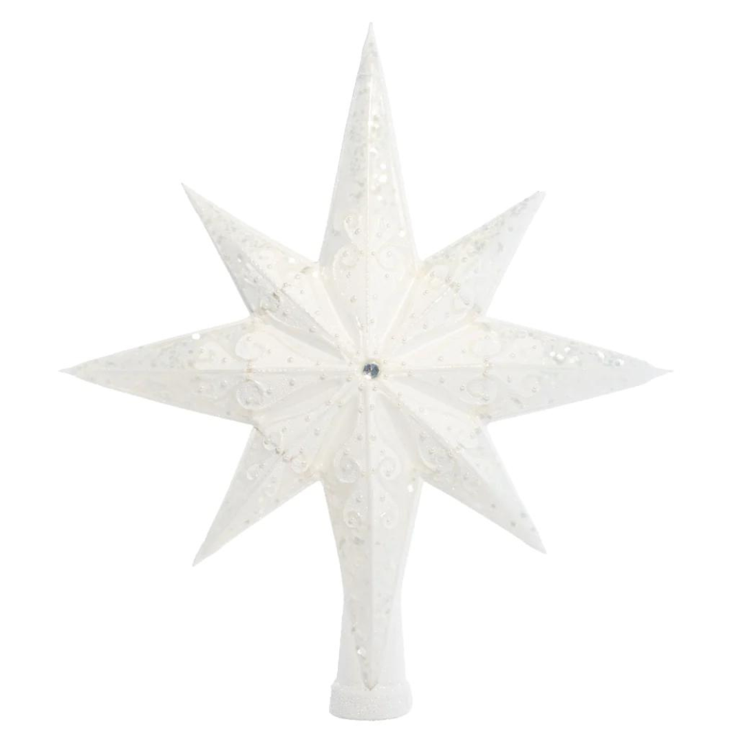 Glass Tree Topper Angle Christmas Tree Topper Star Christmas Tree