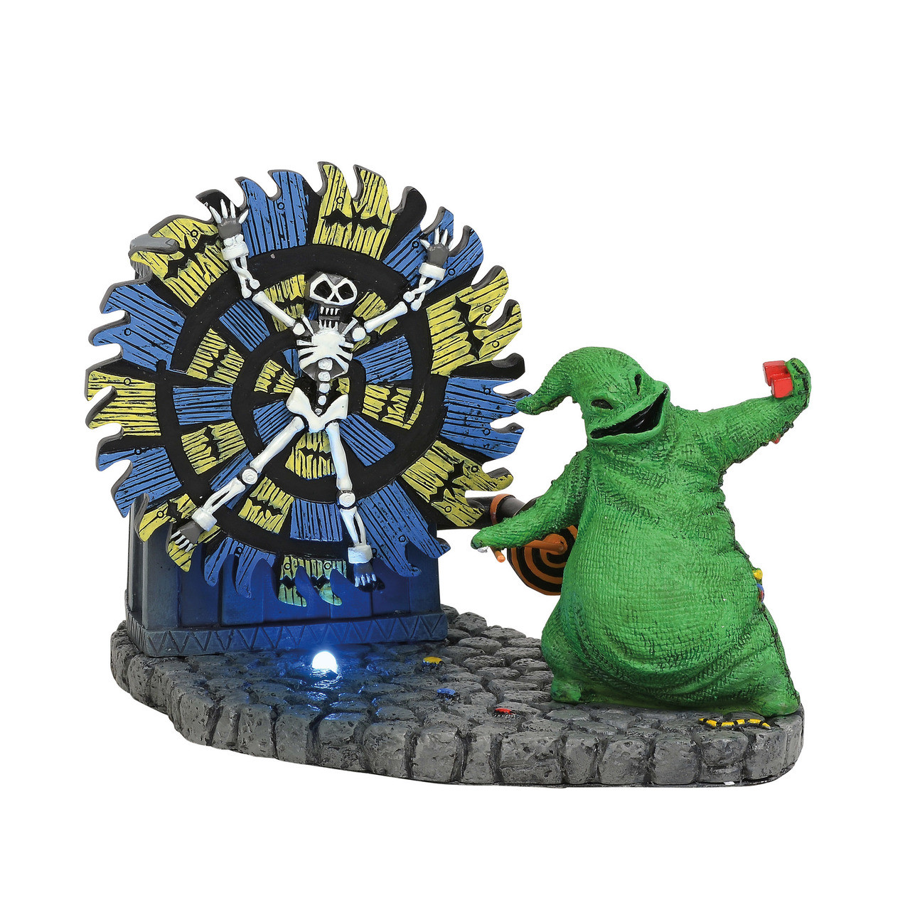 Department 56 The Nightmare Before Christmas Oogie Boogie Gives a Spin Animated Village Figure