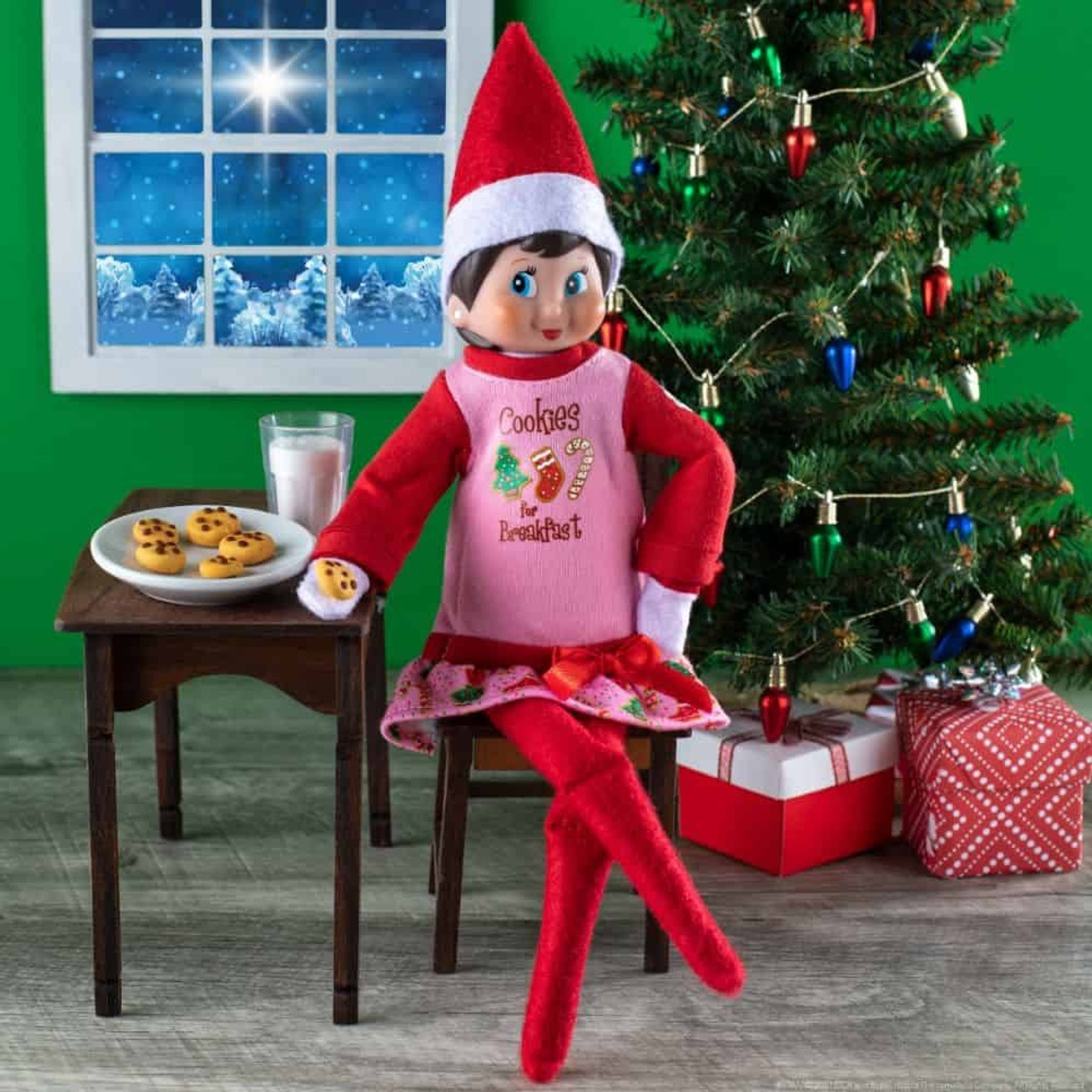 pink elf on the shelf