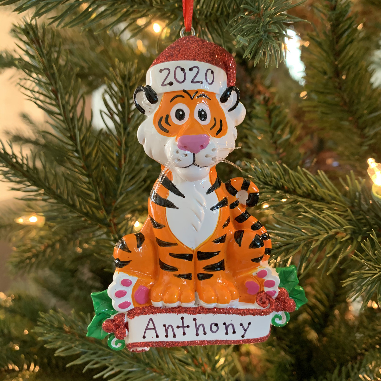 Ornamento di Natale personalizzato tigre bambino | Ornamento di Natale  personalizzato | Ornamento di Natale unico | Ornamento di Natale degli  animali