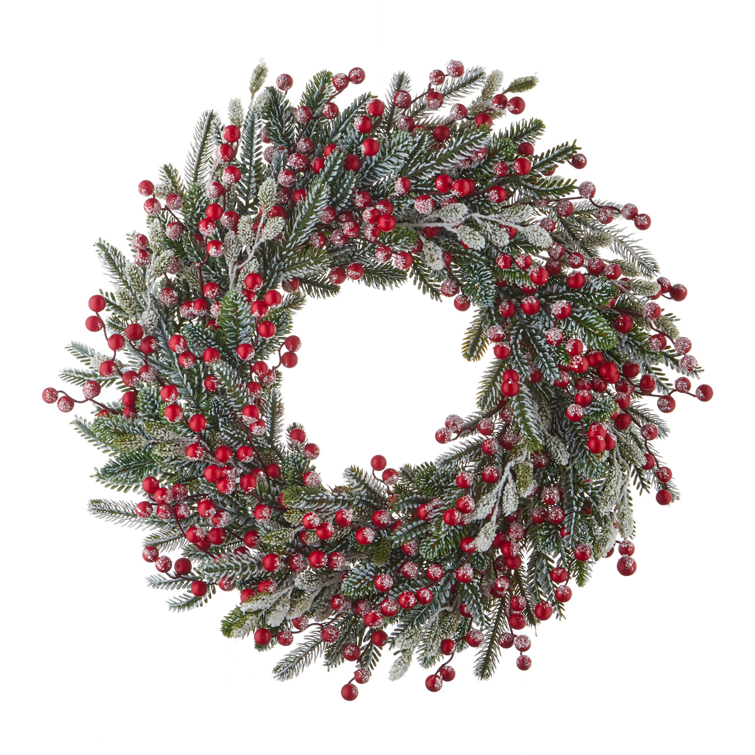 Artificial Pine Fir and Berry Spray, Christmas Greenery