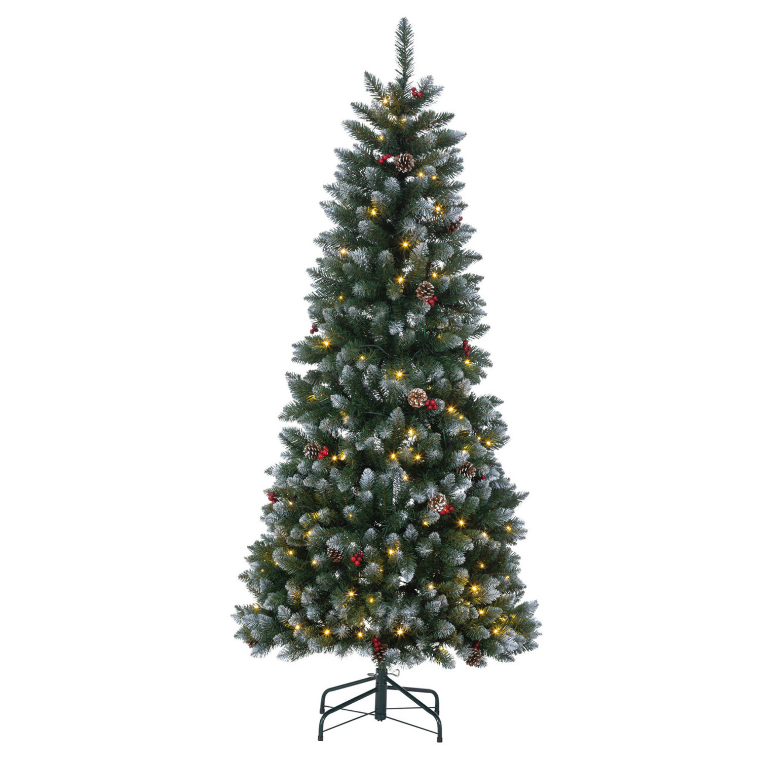 Lighted Pine Christmas Tree