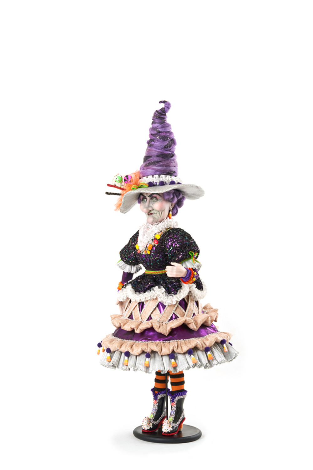 Compre Halloween Hanging Witch NOVO Assustador Gritando Esqueleto Bruxa  Decoração de Halloween