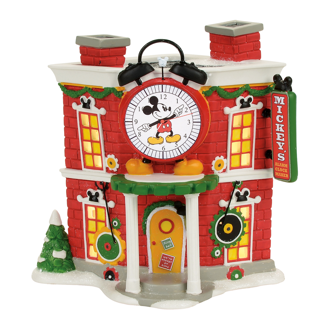 Department 56 Disney Village Mickey's Alarm Clock Shop