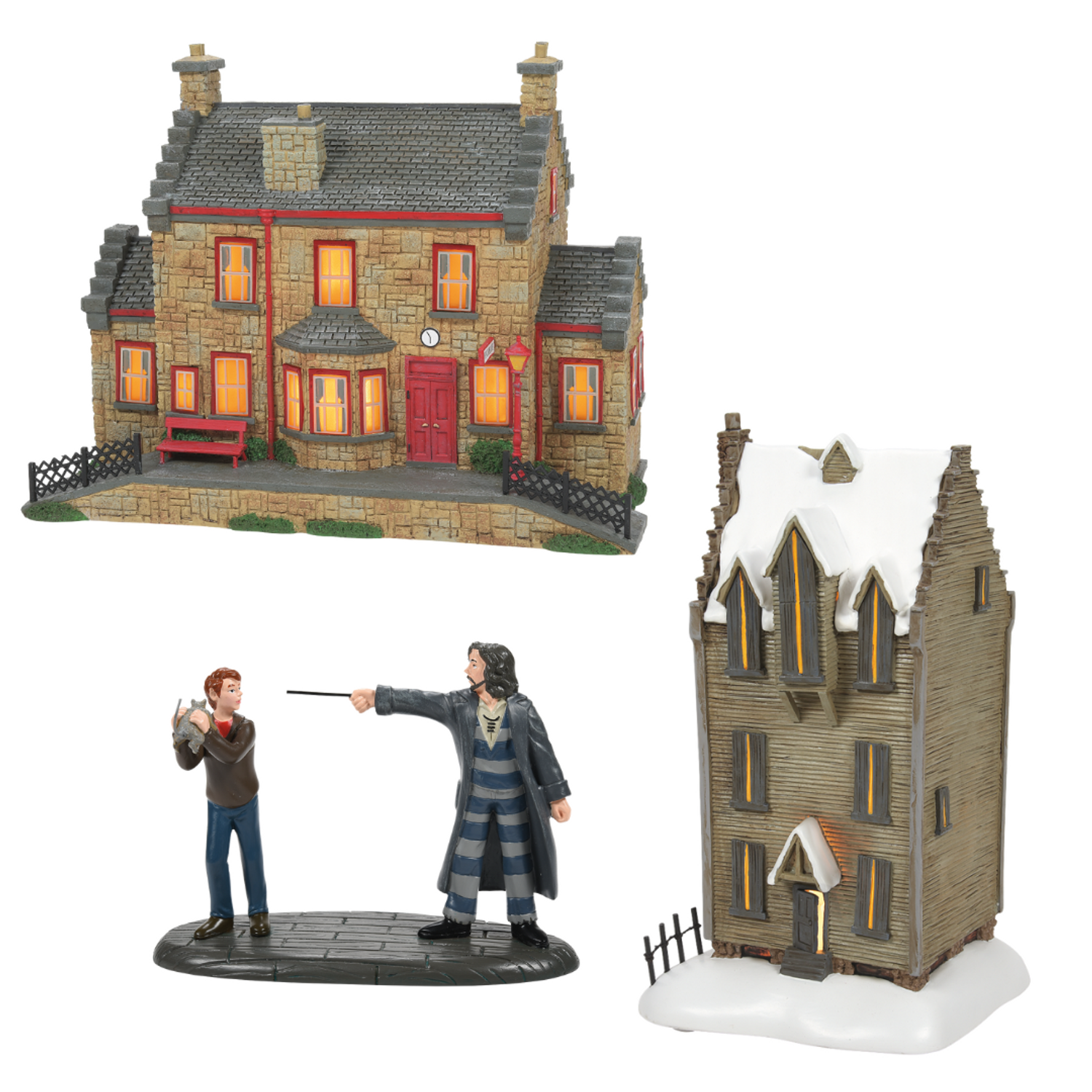 Department 56 Harry Potter Village NEW for 2022 3 pc Set Shreiking Shack,  Come Out & Play, Peter and Hogsmeade Station
