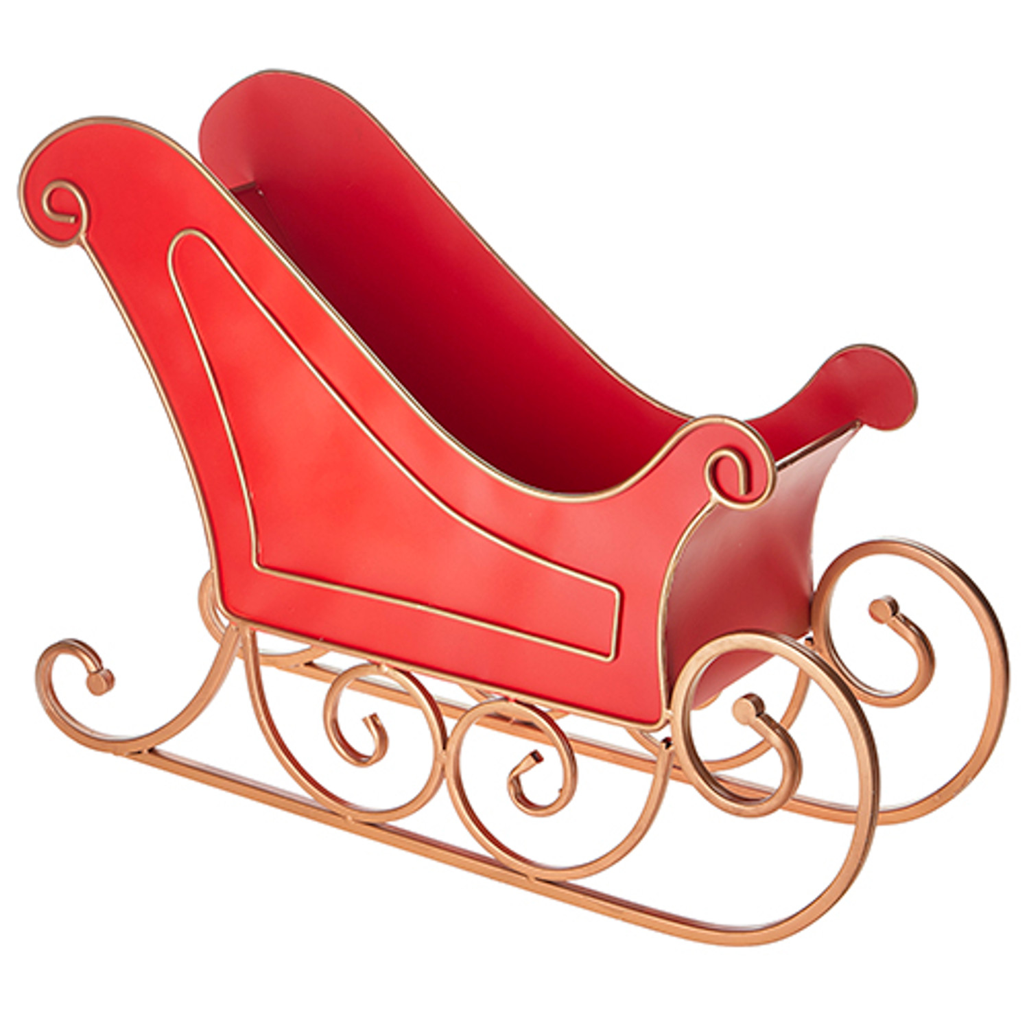 red sleigh