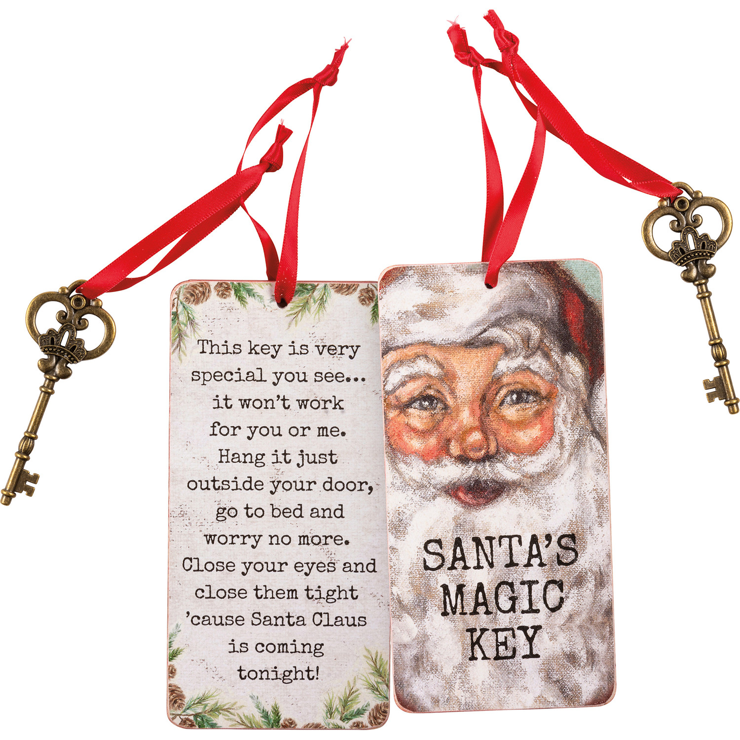 How Does Santa Claus Get Into A House Without A Chimney  Santa's magic key,  Santa claus elves, Christmas crafts to sell