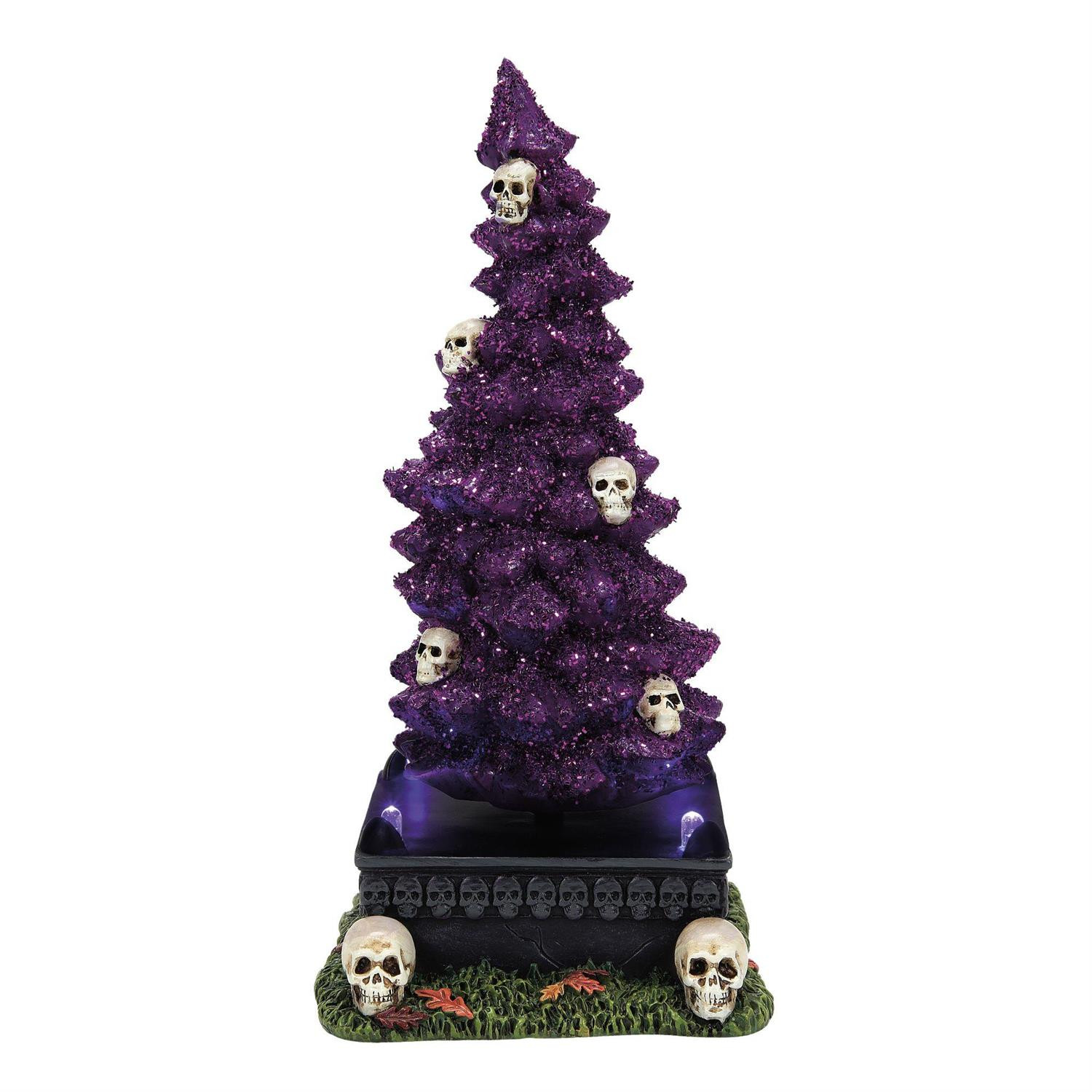 Department 56 Village Halloween Animated Haunted Skull Tree