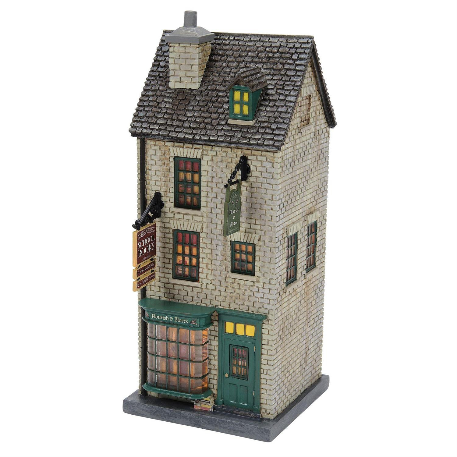 Department 56 Harry Potter Village Flourish and Blotts Building