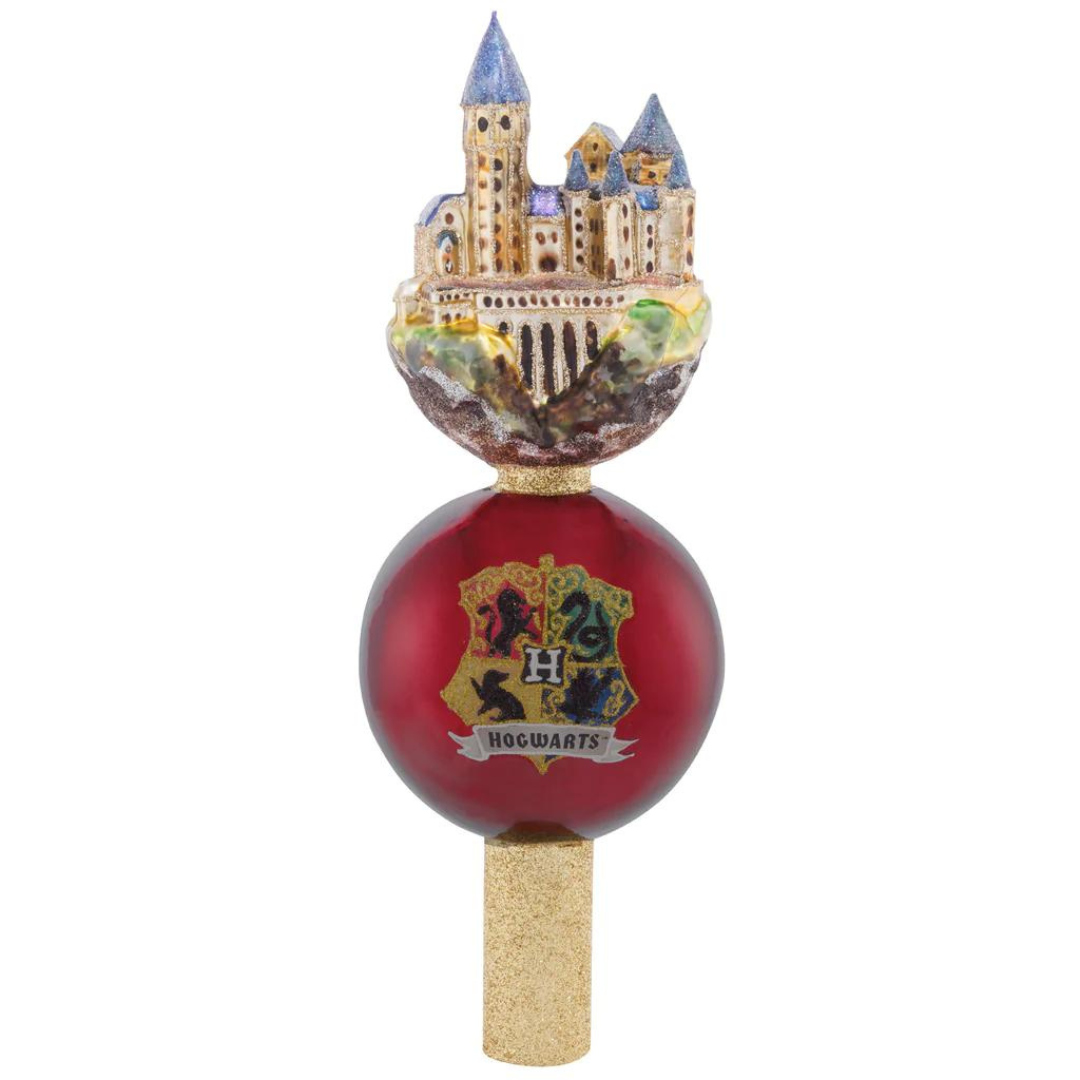 Christopher Radko Hogwarts Wonderland Harry Potter Glass Christmas Tree Topper - Thumbnail 2