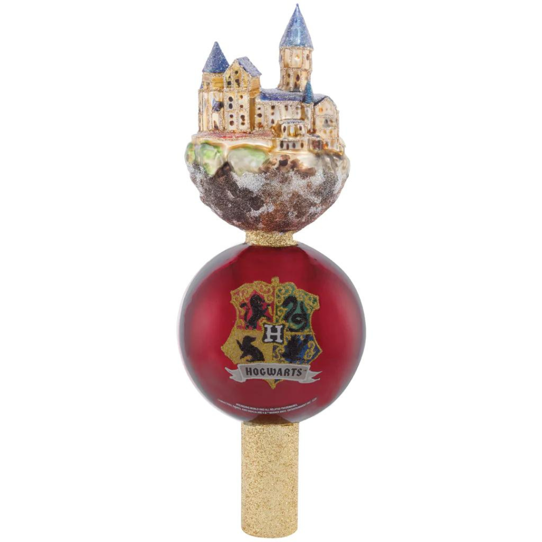 Christopher Radko Hogwarts Wonderland Harry Potter Glass Christmas Tree Topper