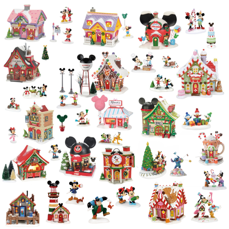 Department 56 ディズニー クリスマス ビレッジ 29 個セット