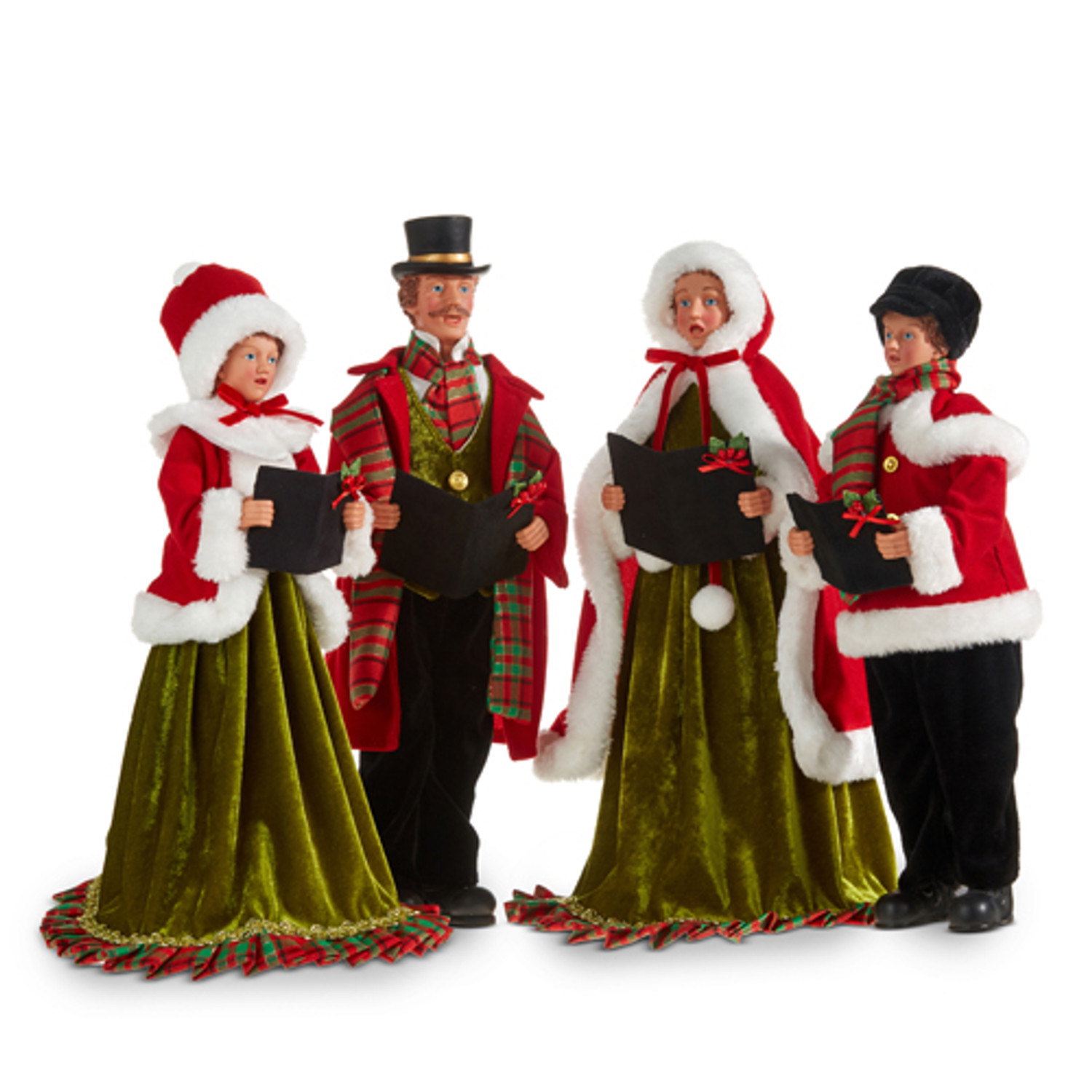 victorian christmas carolers figurines