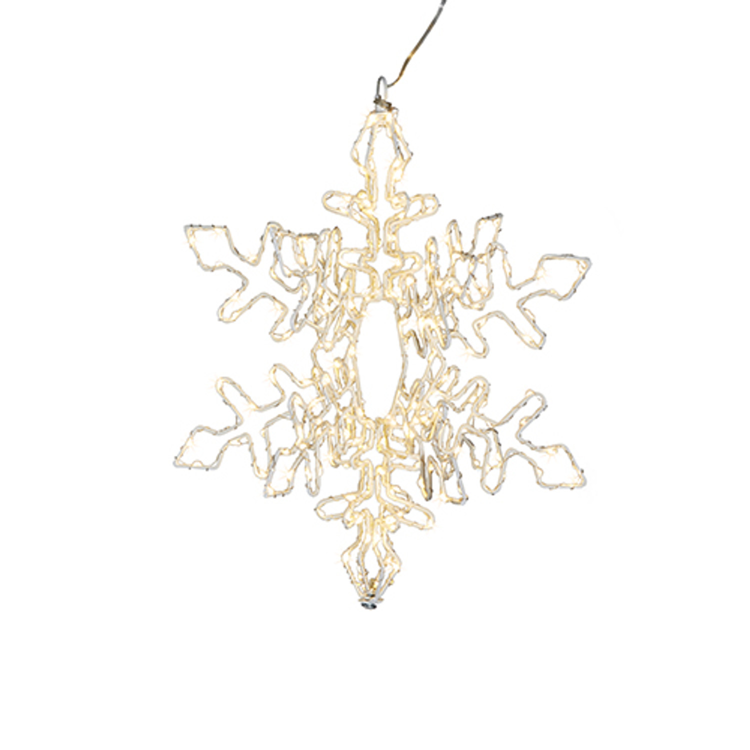 RAZ - Natural Snowflake Wood Decor, 16.5