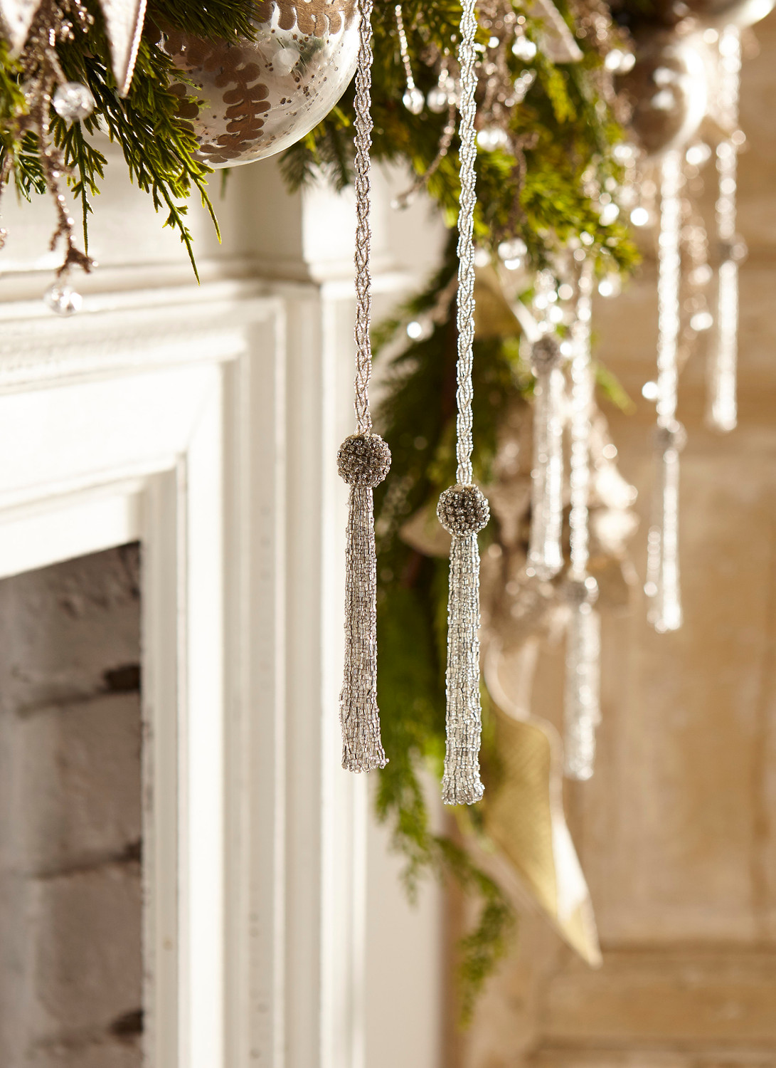 Crystal & Gold Christmas Tree Garland