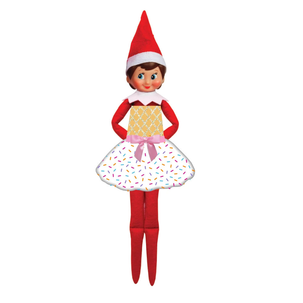 Elf On The Shelf Claus Couture Ice Cream Party Dress Elf On The