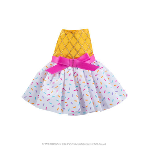 strapless open back dress Claus Couture Collection® Fancy Santa Party Dress – The Elf on the Shelf®  Santa's Store main image 1