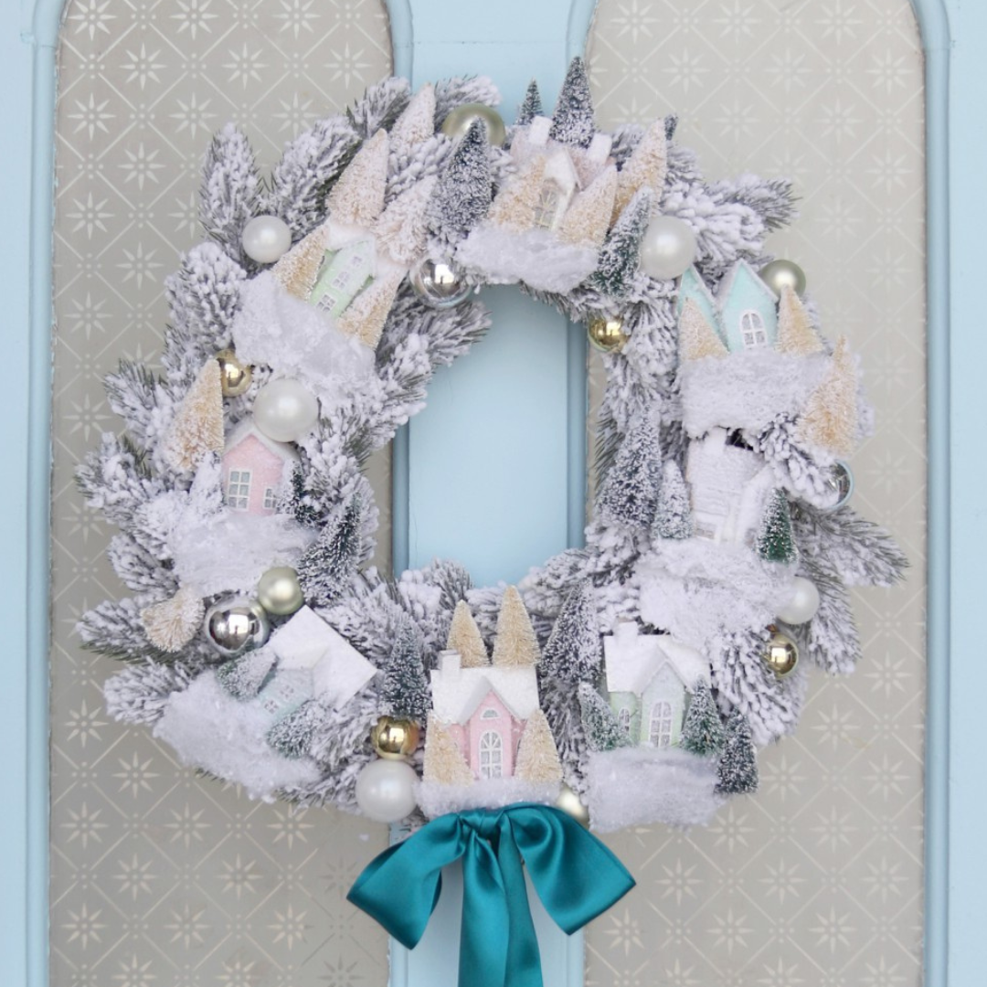Cody Foster Village Putz House Wreath