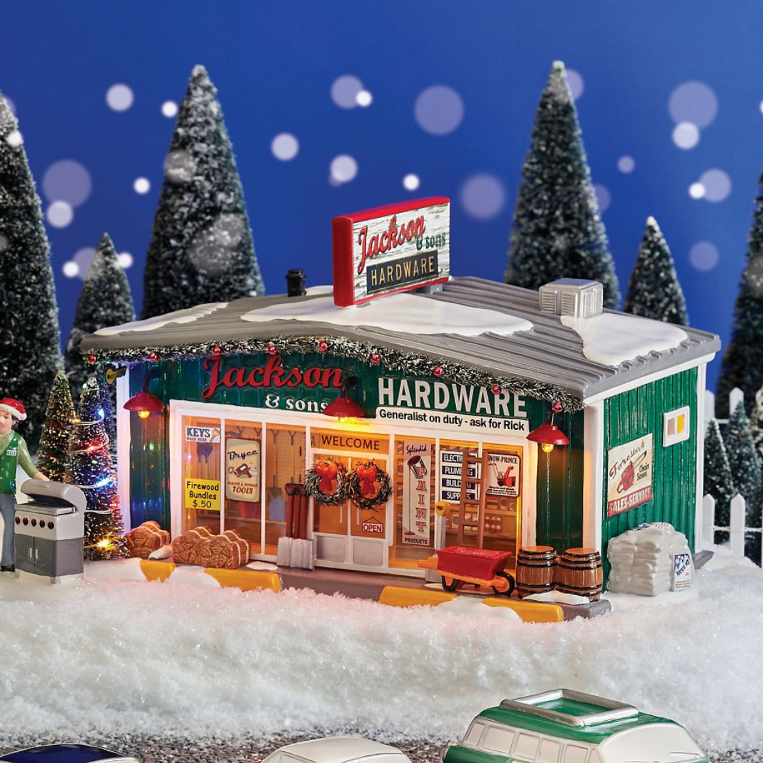 Department 56 Christmas Snow Village Setup