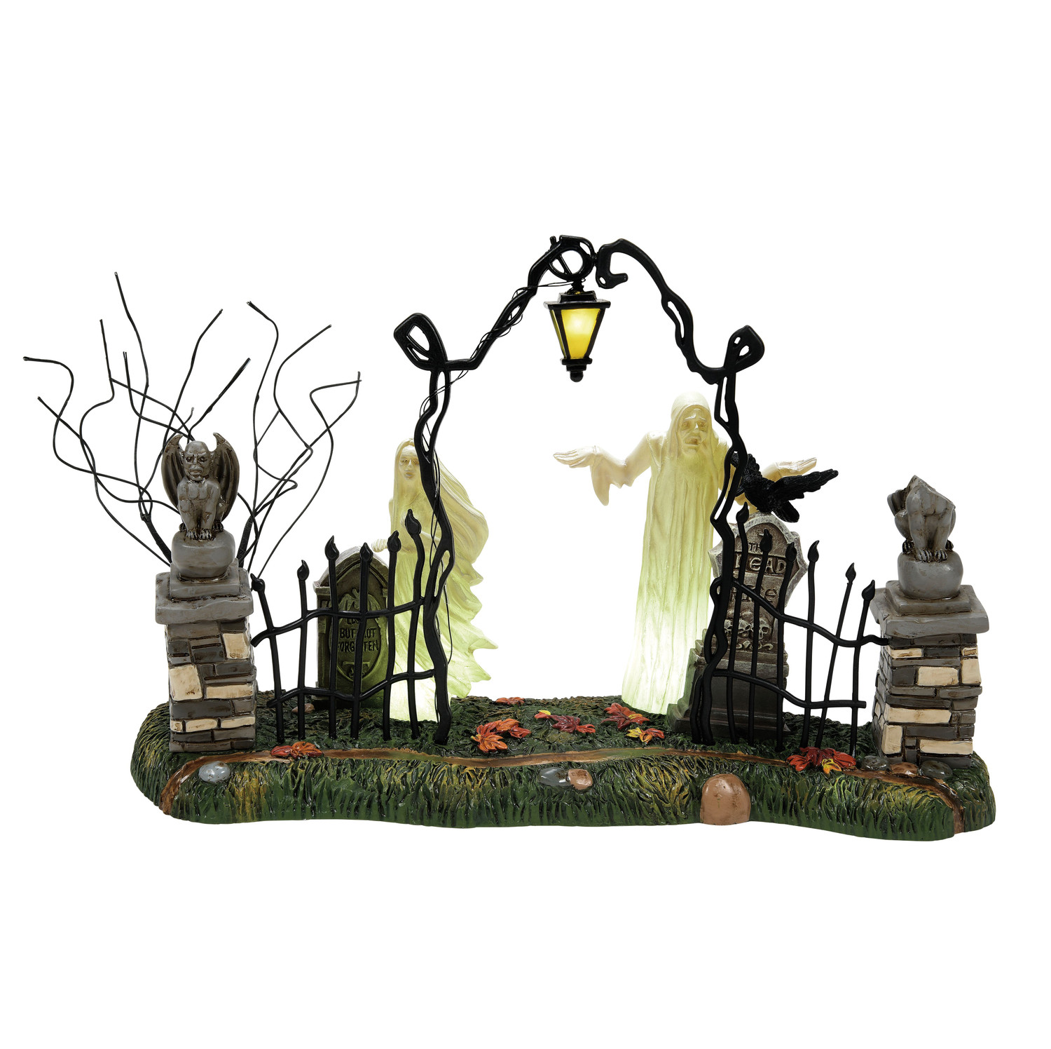 Department 56 Halloween Village Spiritual Guidance Cemetery Gate - Thumbnail 3