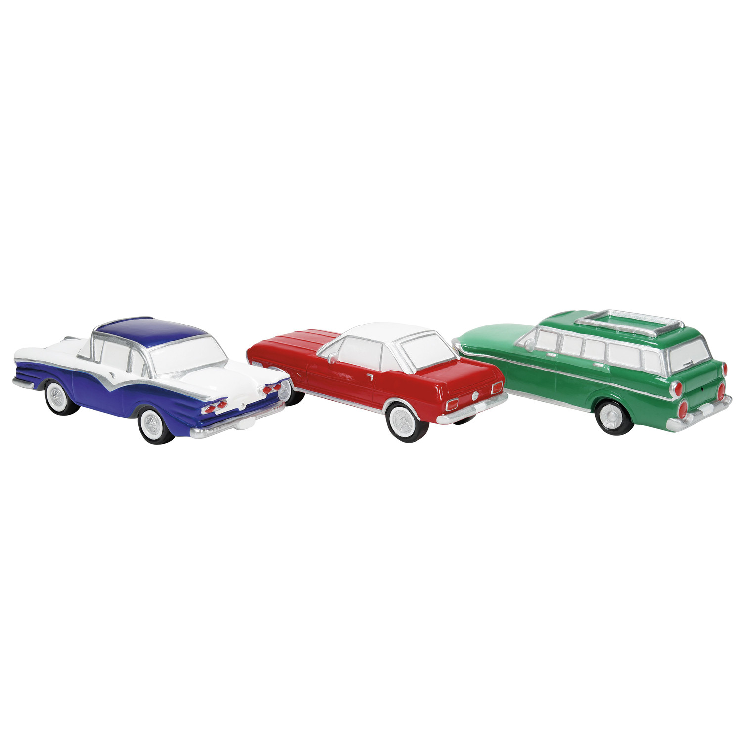Department 56 Snow Village Out About Town Set of 3 Village Cars