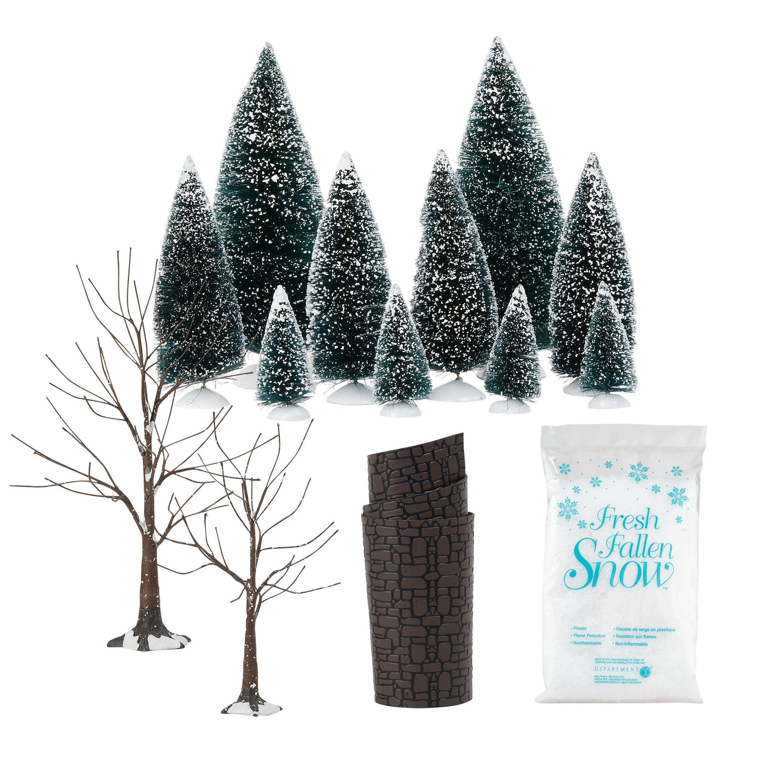 Department 56 Set Di 2 Alberi Ghiacciati - Accessori Per Villaggio Natalizio #56.52890