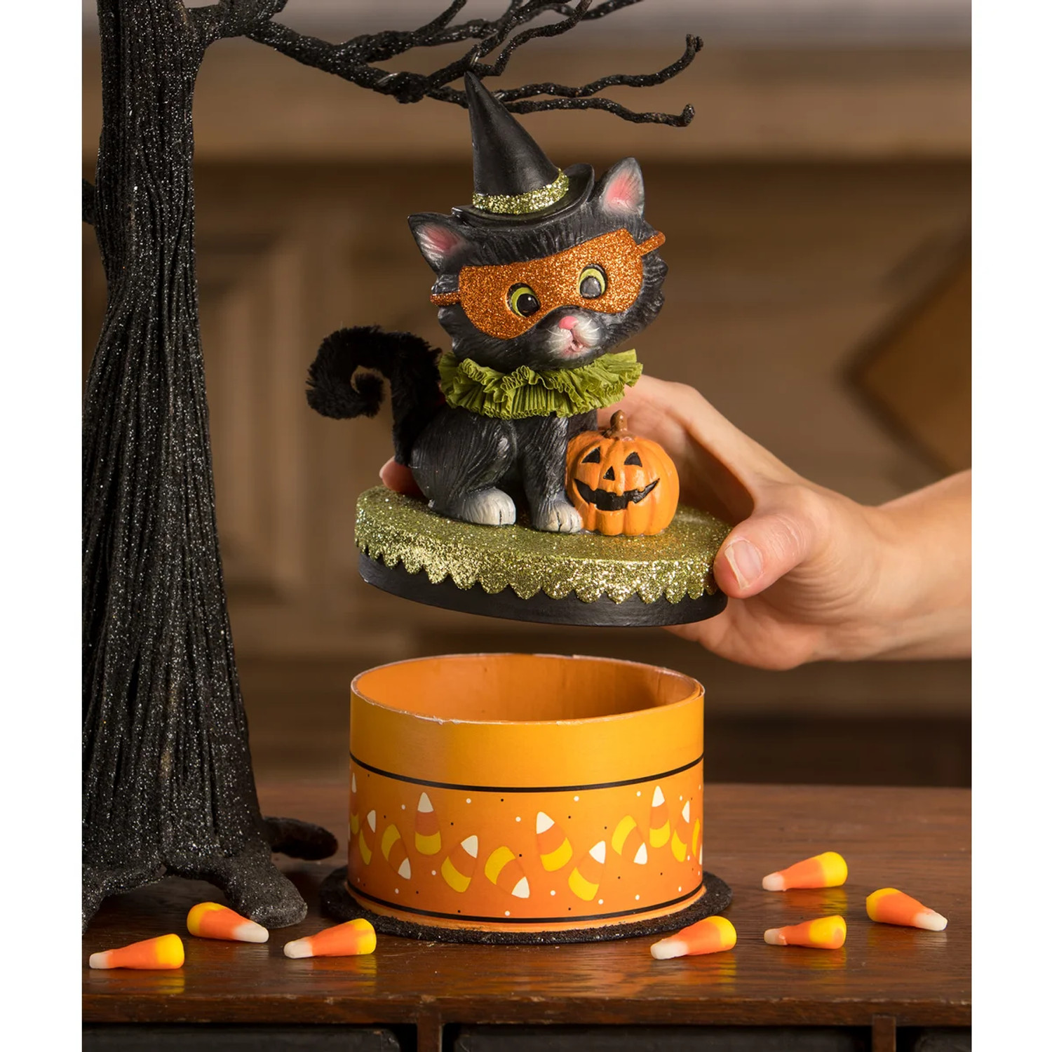 【レア】Bethany Lowe ハロウィン　猫　置物 Bethany Lowe 8