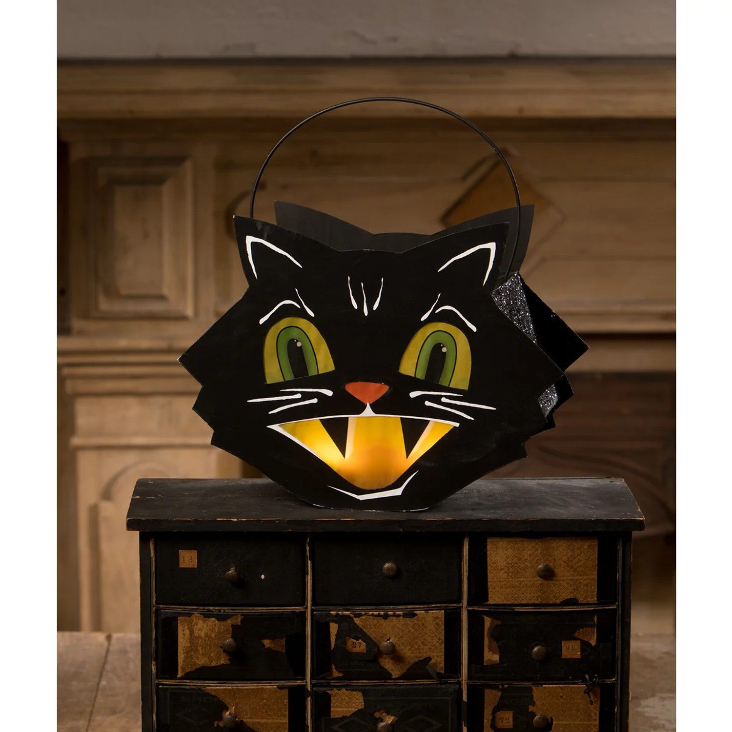 【レア】Bethany Lowe ハロウィン　猫　置物 Amazon.com: Bethany Lowe Halloween Kitty Binks with his Jack