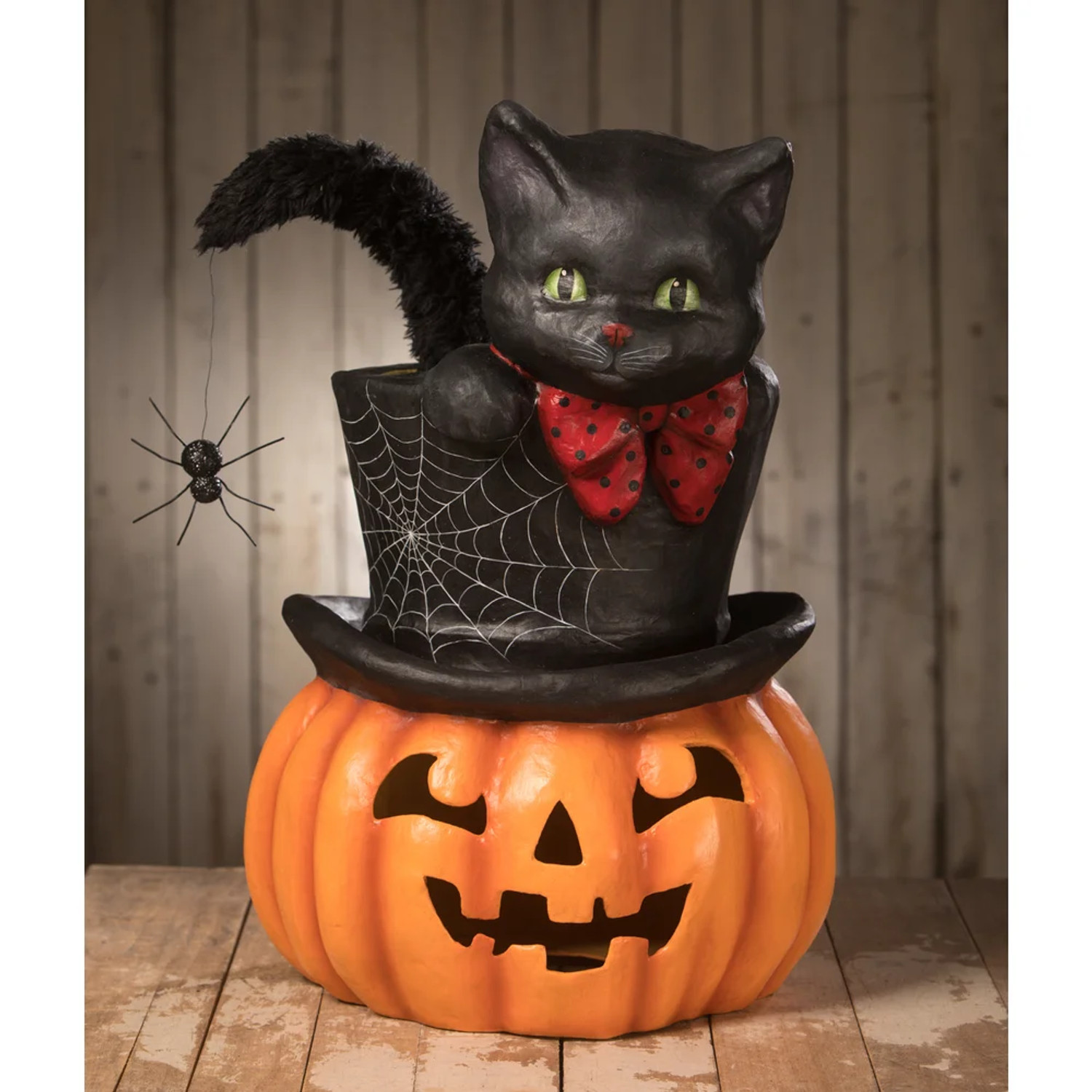 【レア】Bethany Lowe ハロウィン　猫　置物 Amazon.com: Bethany Lowe Halloween Kitty Binks with his Jack