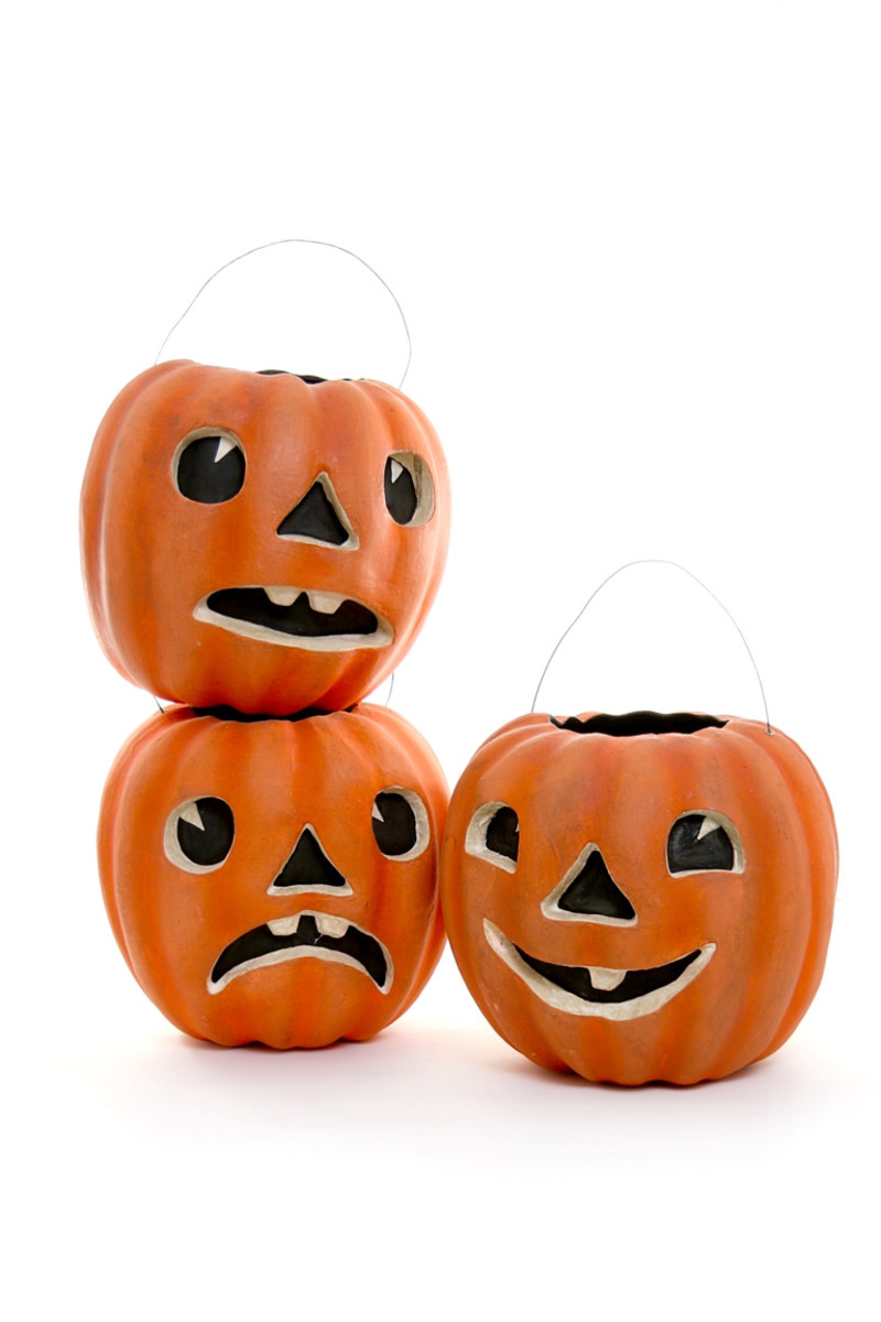 Cody Foster 10" Set of 3 Jack O Lantern Halloween Candy Bucket