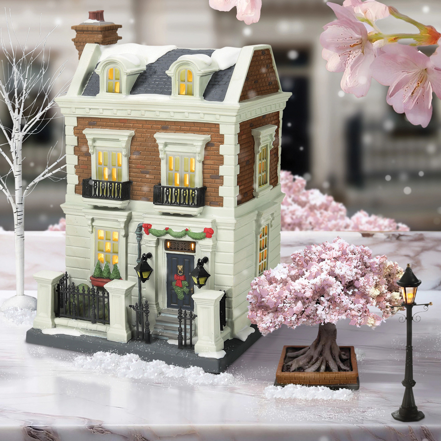 Department 56 Mary Poppins Village 17 Cherry Tree Lane House
